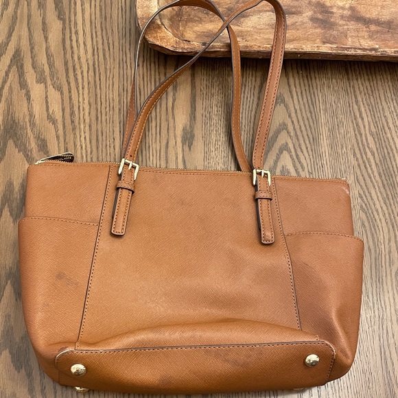 Michael Kors Tan Leather Tote - Picture 3 of 4